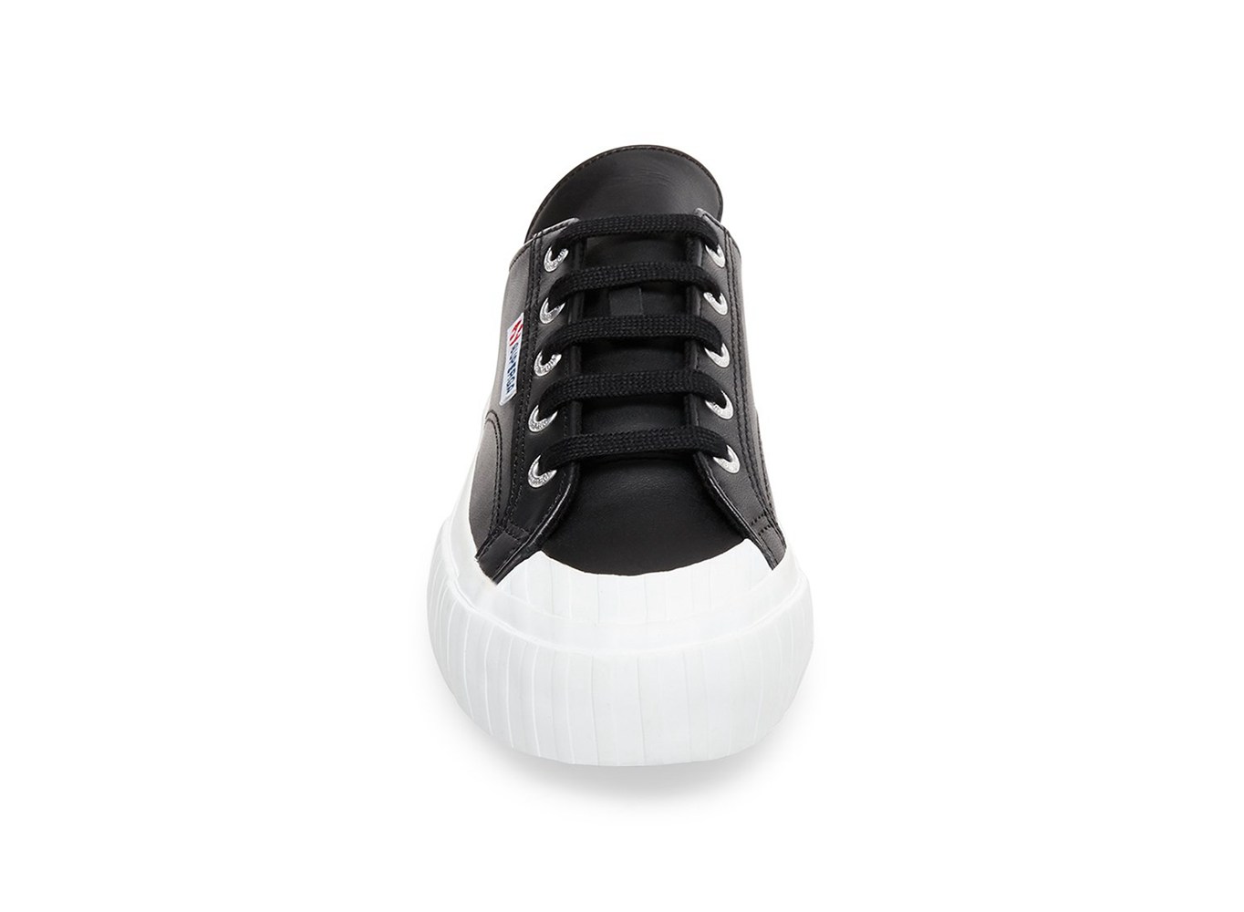 Superga Sneakers Womens - 2630 Cownappau Leather - Black - BHJCR6751